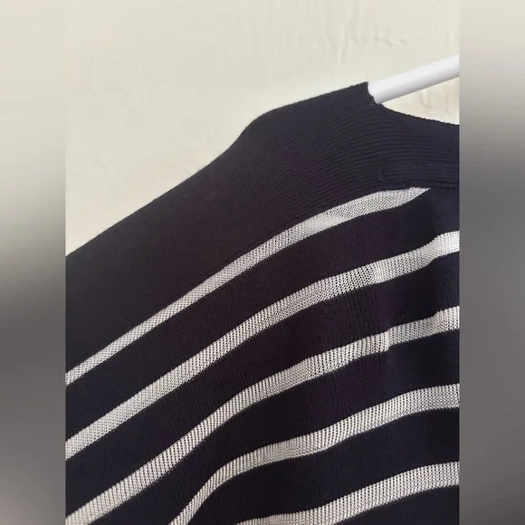 Lafayette 148 New York Directional Striped Sweater - Picture 8 of 8